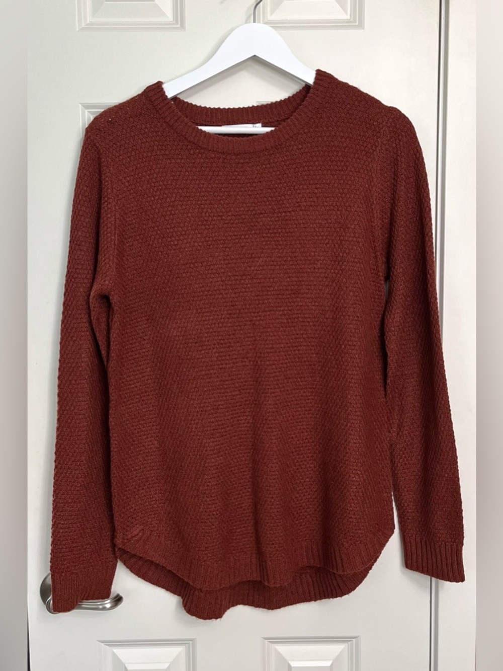 Pink Clover Rust Knit Sweater NWT